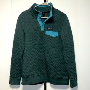 EUC Women's Organic Cotton Quilt Snap-T® Pullover Size S